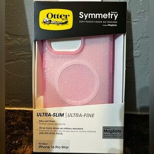 OtterBox Symmetry Series Glitter Pink Case for iPhone 16 Pro Max